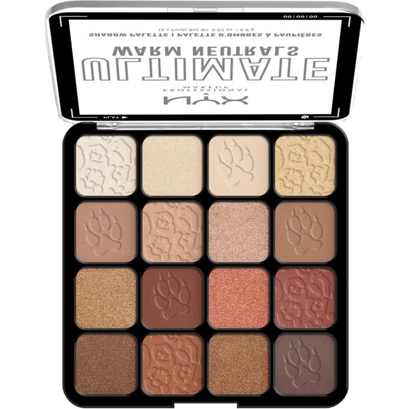 🆕 Makeup Ultimate Shadow Palette 16-Shade Vegan Formula - Warm Neutrals Brights - Picture 8 of 10